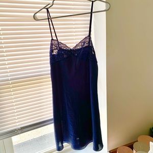 Blue Chemise with lace